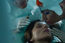 Zazie De Paris as Head Surgeon and Ichgola Androgyn prepare Meret for an open heart surgery.//Photography by Ralf Schmerberg